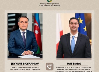 Ceyhun Bayramov ATƏT-in sədri ilə Azərbaycan-Ermənistan normallaşma prosesini müzakirə etdi